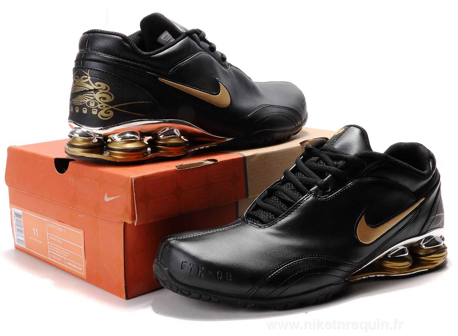 Noir et ou de Nike Shox R5 Chaussures Hommes (3).JPG